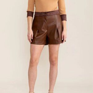 NWT S'EDGE maria short in chocolate - L